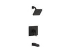 KOHLER K-T99763-4G-BL Honesty Rite-Temp Bath And Shower Trim Kit With Push-Button Diverter, 1.75 Gpm - Matte Black