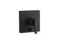 KOHLER K-T99762-4-BL Honesty Rite-Temp Valve Trim With Push-Button Diverter - Matte Black