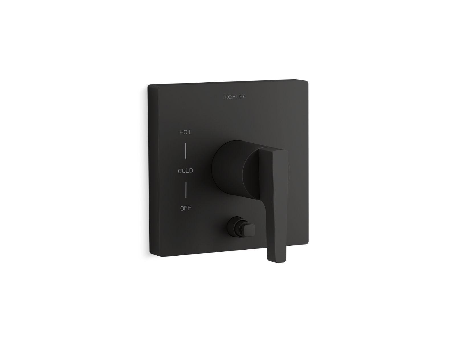 KOHLER K-T99762-4-BL Honesty Rite-Temp Valve Trim With Push-Button Diverter - Matte Black