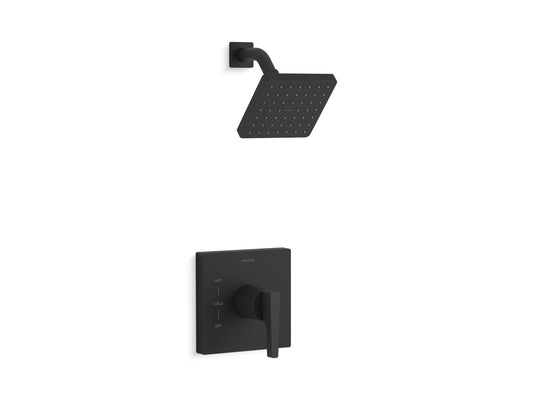 KOHLER K-TS99764-4-BL Honesty Rite-Temp Shower Trim Kit, 2.5 Gpm In Matte Black