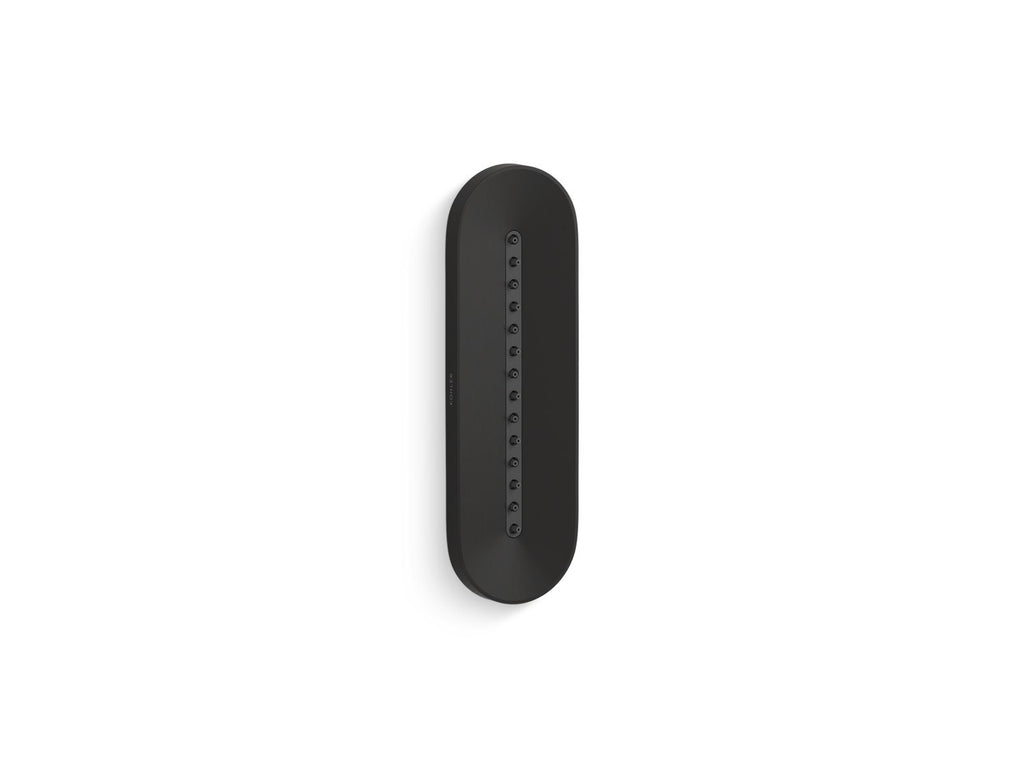 KOHLER K-26300-G-BL Statement Oblong Vichy Single-Function Body Spray, 1.75 Gpm - Matte Black