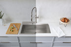 KOHLER K-80084-1PC-NA Task 33" Top-/Undermount Single-Bowl Workstation Kitchen Sink - Stainless Steel