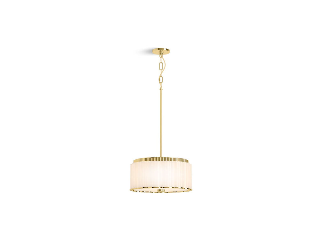 KOHLER K-27439-PE03-2PL Tresdoux 16" Pendant In Polished Brass