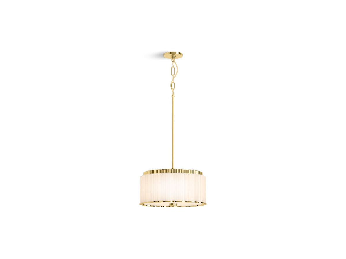 KOHLER K-27439-PE03-2PL Tresdoux 16" Pendant In Polished Brass