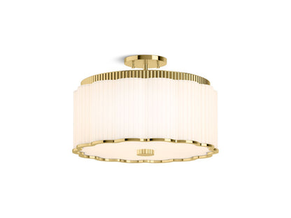 KOHLER K-27437-SF03-2PL Tresdoux 16" Semi-Flush In Polished Brass