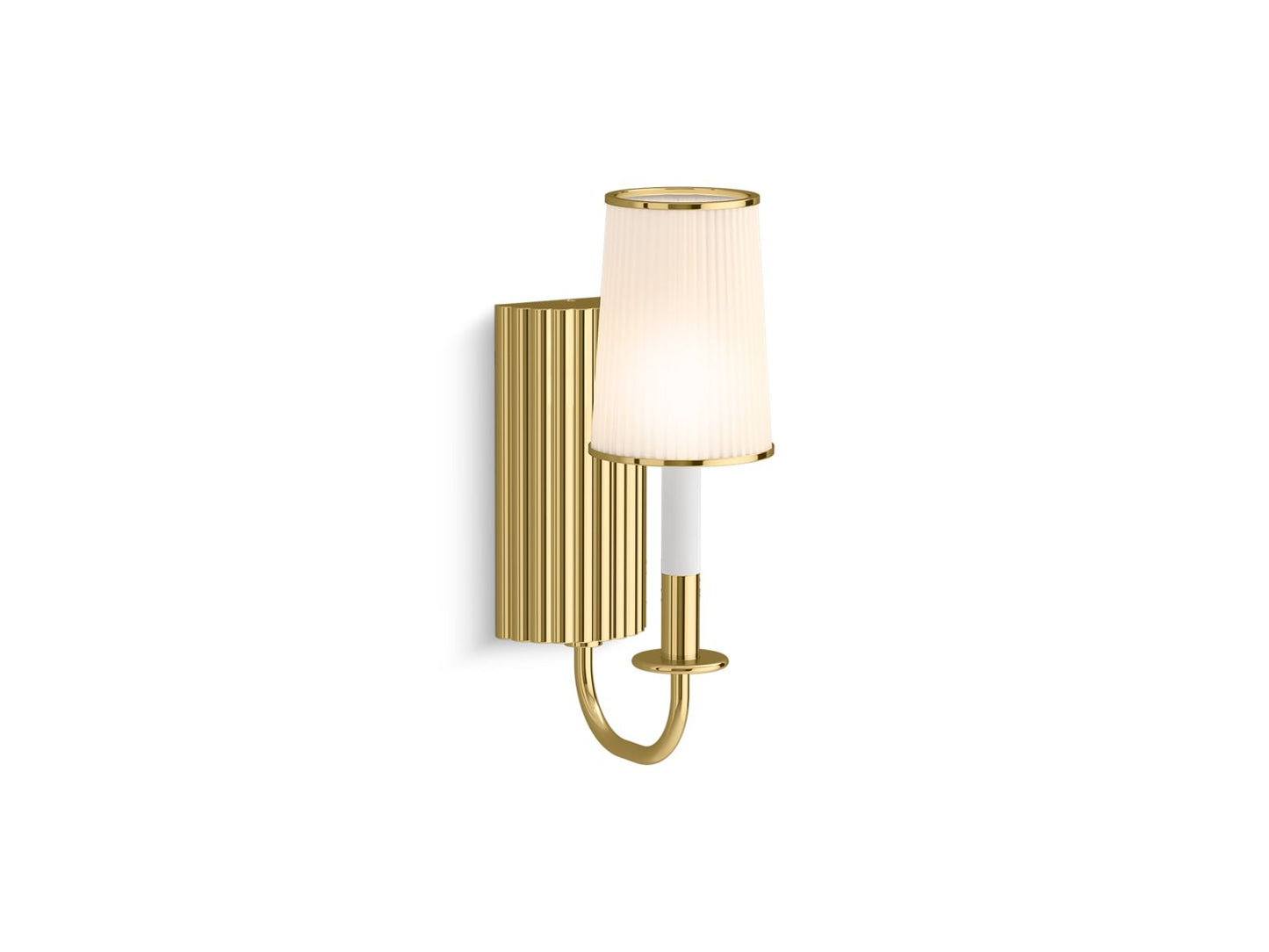 KOHLER K-27438-SC01-2PL Tresdoux One-Light Sconce In Polished Brass