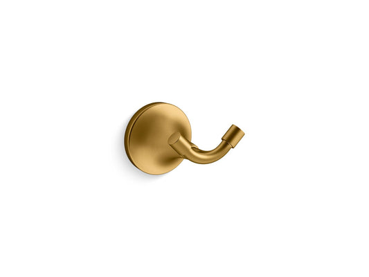 KOHLER K-27427-2MB Tone Robe Hook In Vibrant Brushed Moderne Brass