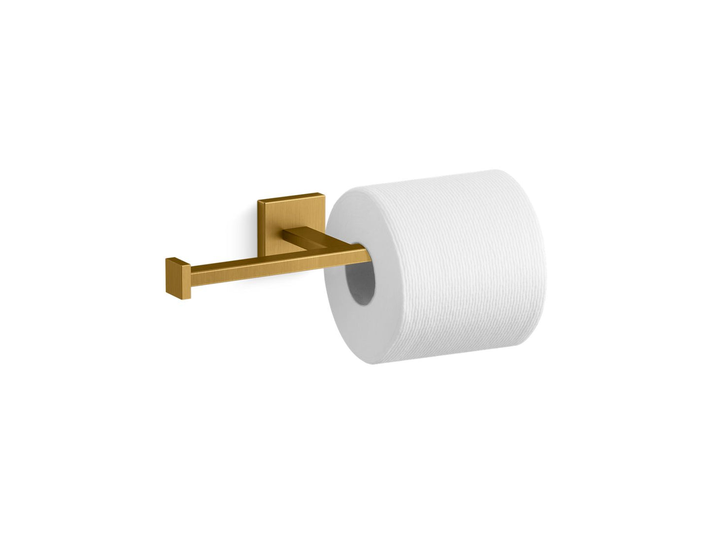 KOHLER K-23288-2MB Square Double Toilet Paper Holder In Vibrant Brushed Moderne Brass