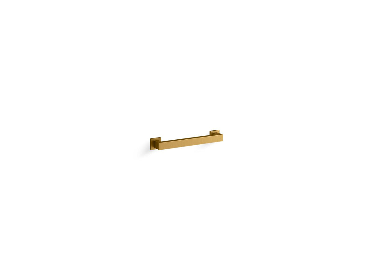 KOHLER K-23293-2MB Square 12" Grab Bar - Vibrant Brushed Moderne Brass