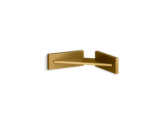 KOHLER K-23287-2MB Square Foot Ledge In Vibrant Brushed Moderne Brass