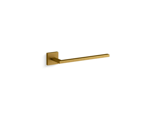 KOHLER K-23291-2MB Square Towel Arm In Vibrant Brushed Moderne Brass