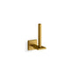 KOHLER K-23289-2MB Square Vertical Toilet Paper Holder In Vibrant Brushed Moderne Brass