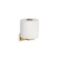 KOHLER K-23289-2MB Square Vertical Toilet Paper Holder In Vibrant Brushed Moderne Brass