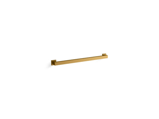 KOHLER K-23295-2MB Square 24" Grab Bar In Vibrant Brushed Moderne Brass