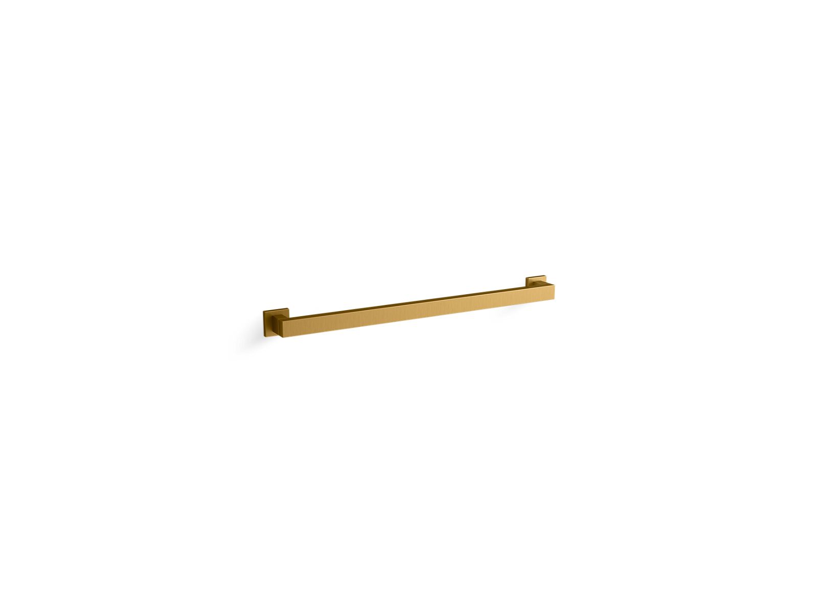 KOHLER K-23295-2MB Square 24" Grab Bar - Vibrant Brushed Moderne Brass