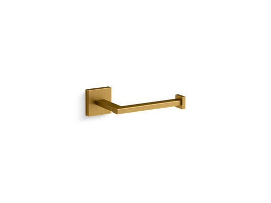 KOHLER K-23292-2MB Square Toilet Paper Holder In Vibrant Brushed Moderne Brass