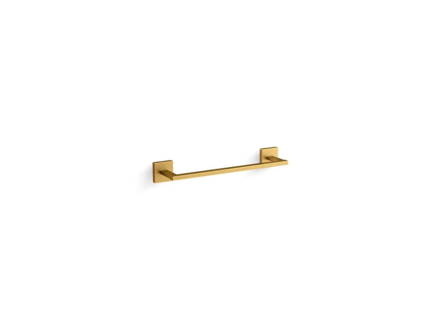 KOHLER K-23286-2MB Square 12" Towel Bar In Vibrant Brushed Moderne Brass