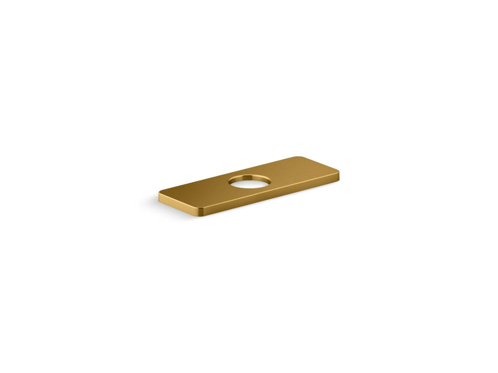 KOHLER K-23481-2MB Parallel Escutcheon Plate - Vibrant Brushed Moderne Brass