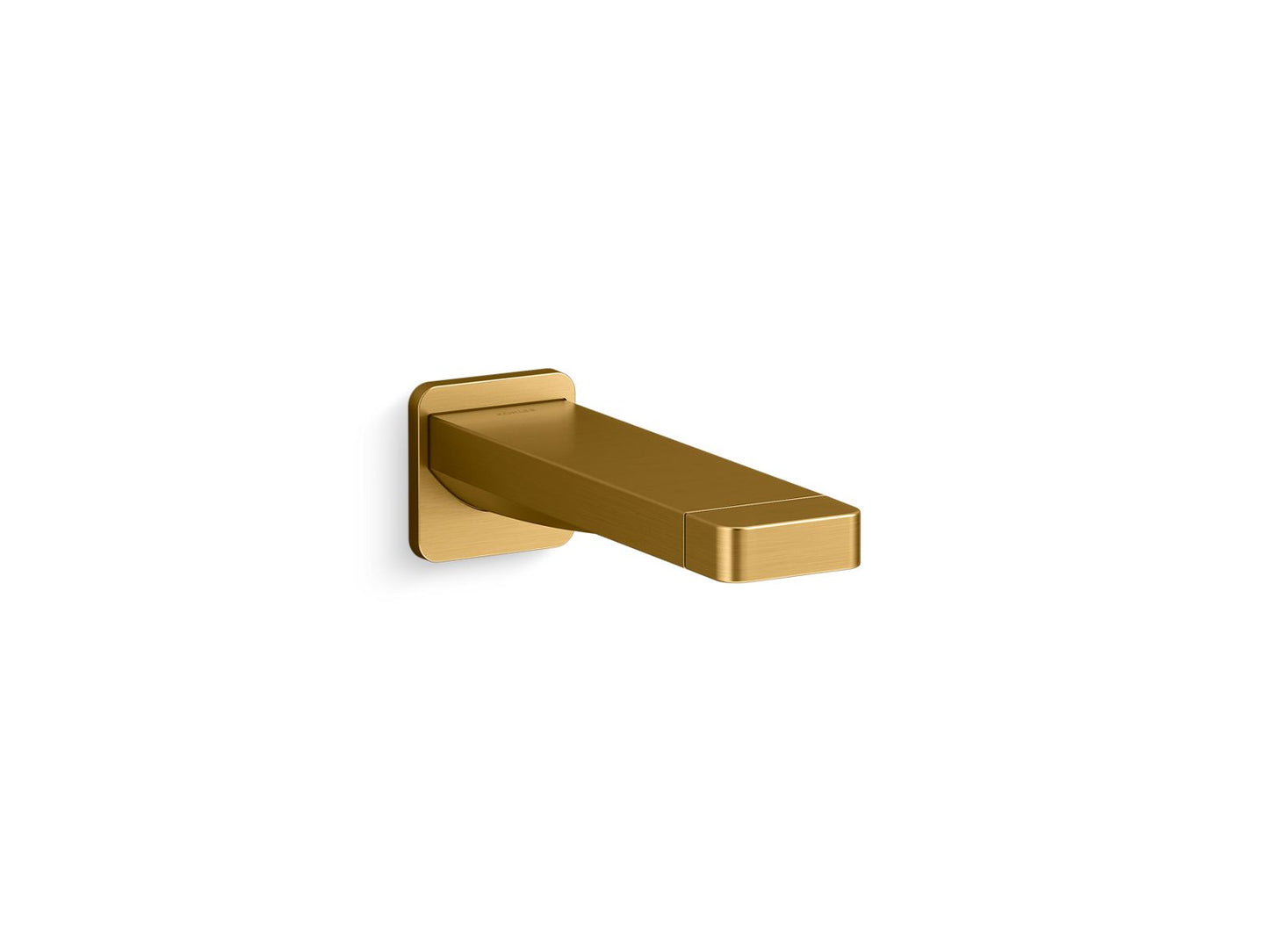 KOHLER K-23510-2MB Parallel Wall-Mount Bath Spout In Vibrant Brushed Moderne Brass