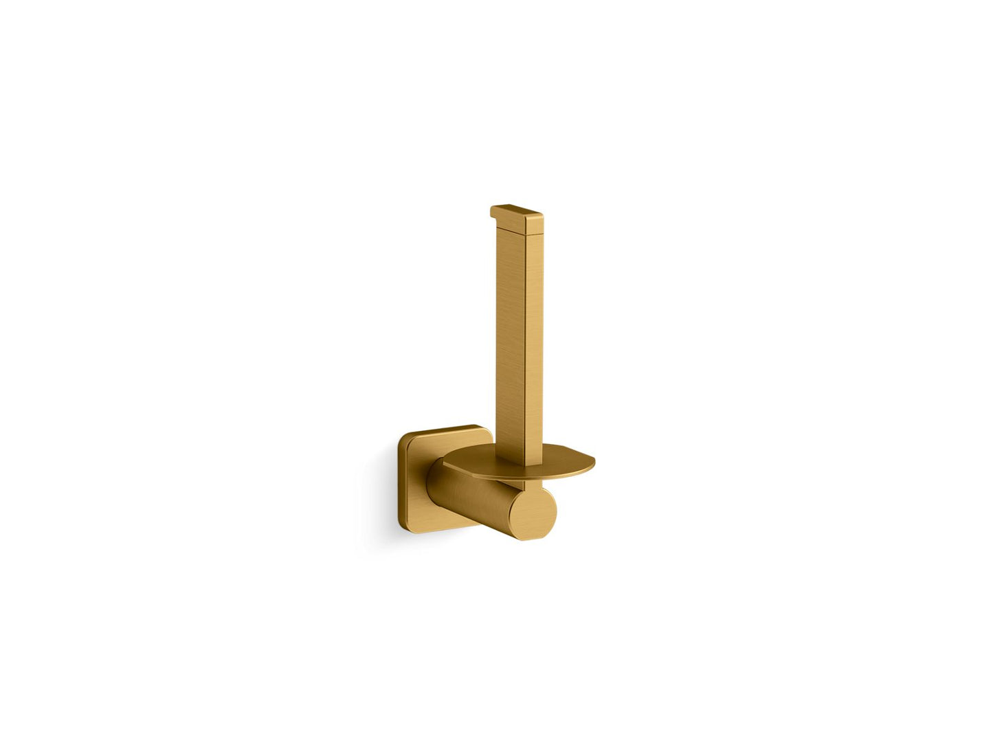 KOHLER K-23527-2MB Parallel Vertical Toilet Paper Holder In Vibrant Brushed Moderne Brass