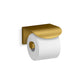 KOHLER K-97503-2MB Avid Covered Toilet Paper Holder In Vibrant Brushed Moderne Brass