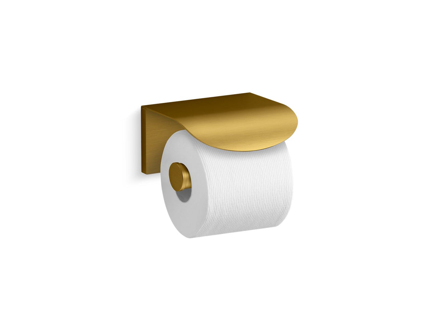 KOHLER K-97503-2MB Avid Covered Toilet Paper Holder In Vibrant Brushed Moderne Brass