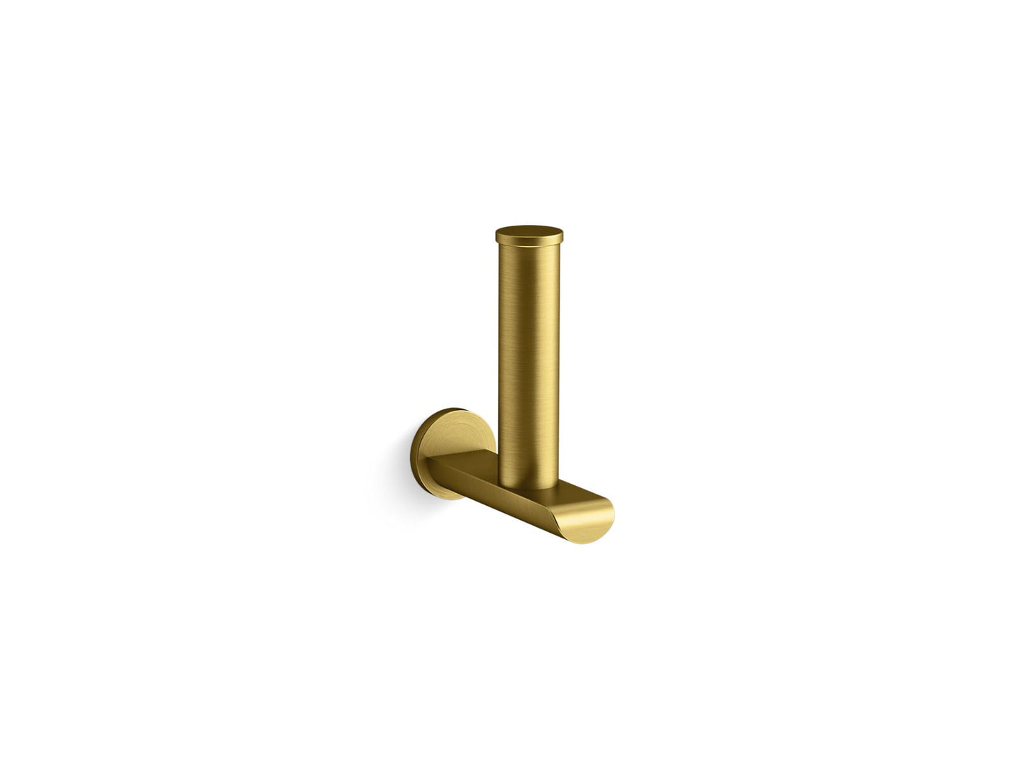 KOHLER K-97502-2MB Avid Vertical Toilet Paper Holder In Vibrant Brushed Moderne Brass