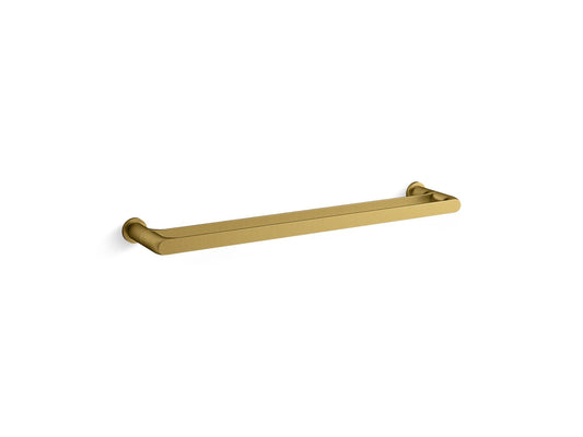 KOHLER K-97496-2MB Avid 24" Double Towel Bar In Vibrant Brushed Moderne Brass