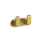 KOHLER K-97500-2MB Avid Double Robe Hook In Vibrant Brushed Moderne Brass