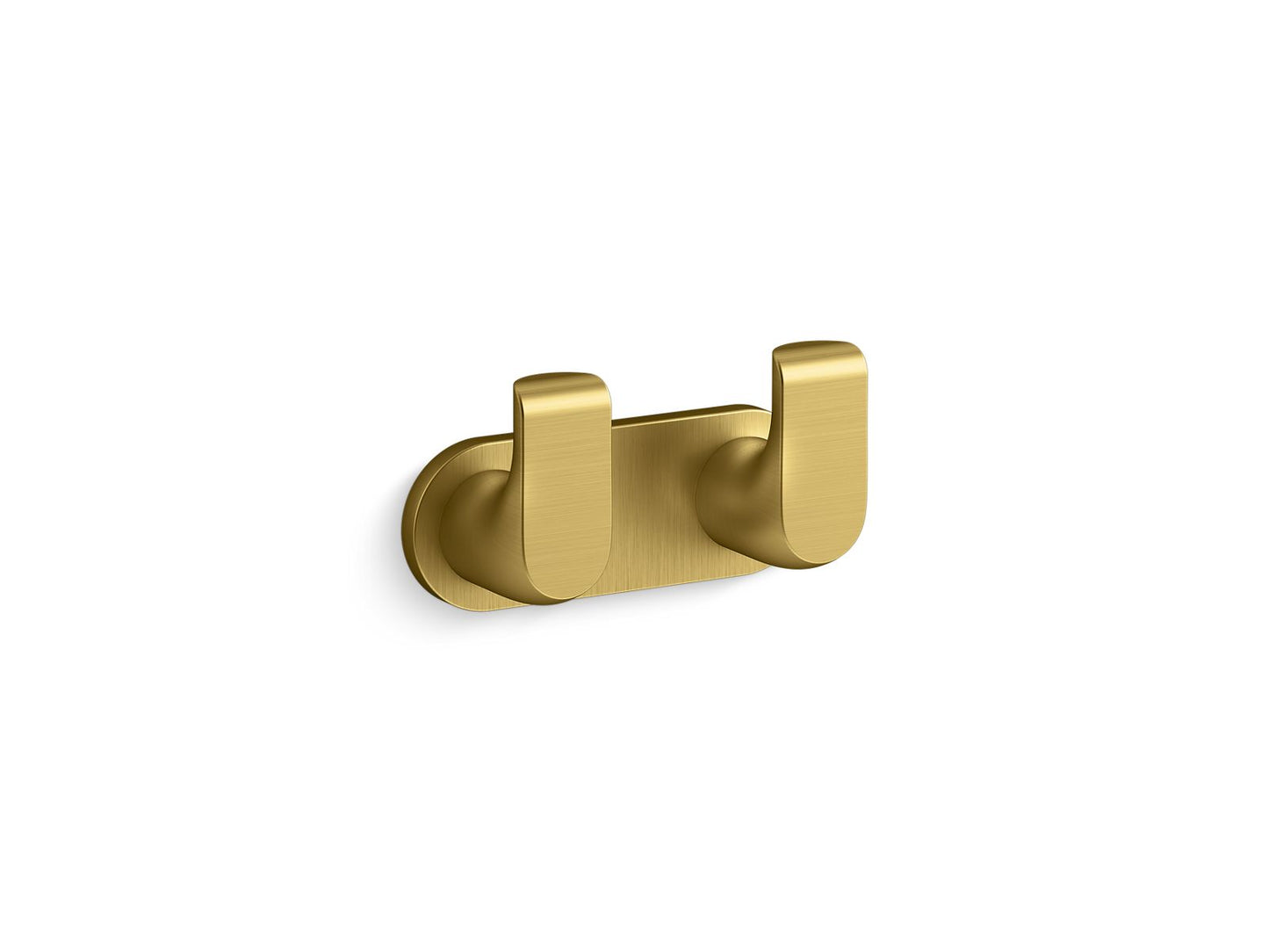 KOHLER K-97500-2MB Avid Double Robe Hook In Vibrant Brushed Moderne Brass