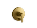 KOHLER K-T97019-4-2MB Avid Rite-Temp Valve Trim With Push-Button Diverter - Vibrant Brushed Moderne Brass