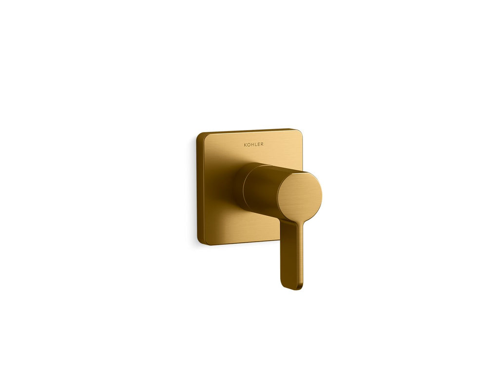 KOHLER K-T23509-4-2MB Parallel Transfer Valve Trim - Vibrant Brushed Moderne Brass