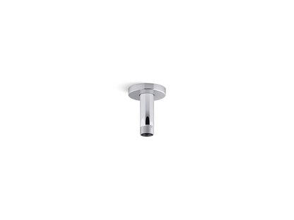 KOHLER K-26319-BL Statement 3" Ceiling-Mount Single-Function Rainhead Arm And Flange - Matte Black