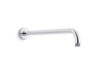 KOHLER K-26307-BL Statement 19" Wall-Mount Single-Function Rainhead Arm And Flange - Matte Black