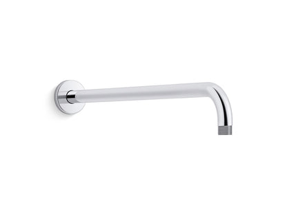 KOHLER K-26307-CP Statement 19" wall-mount single-function rainhead arm and flange - Polished Chrome