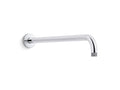 KOHLER K-26307-CP Statement 19" Wall-Mount Single-Function Rainhead Arm And Flange - Polished Chrome