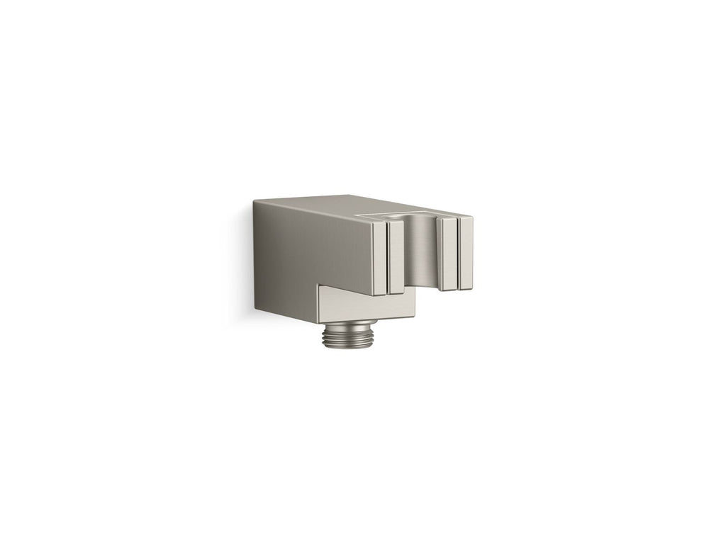 KOHLER K-26310-BN Statement Wall-Mount Handshower Holder With Supply Elbow And Check Valve - Vibrant Brushed Nickel
