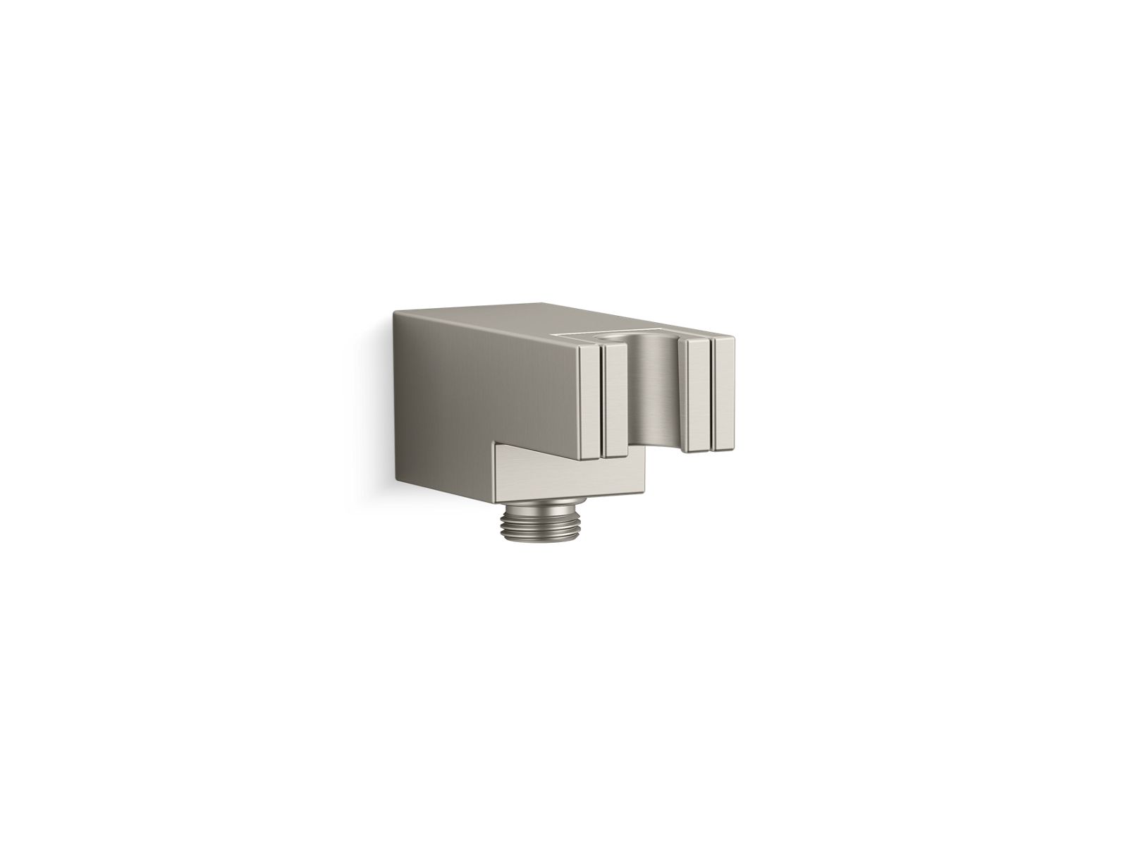 KOHLER K-26310-BN Statement Wall-Mount Handshower Holder With Supply Elbow And Check Valve - Vibrant Brushed Nickel