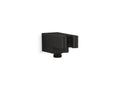 KOHLER K-26310-BL Statement Wall-Mount Handshower Holder With Supply Elbow And Check Valve - Matte Black