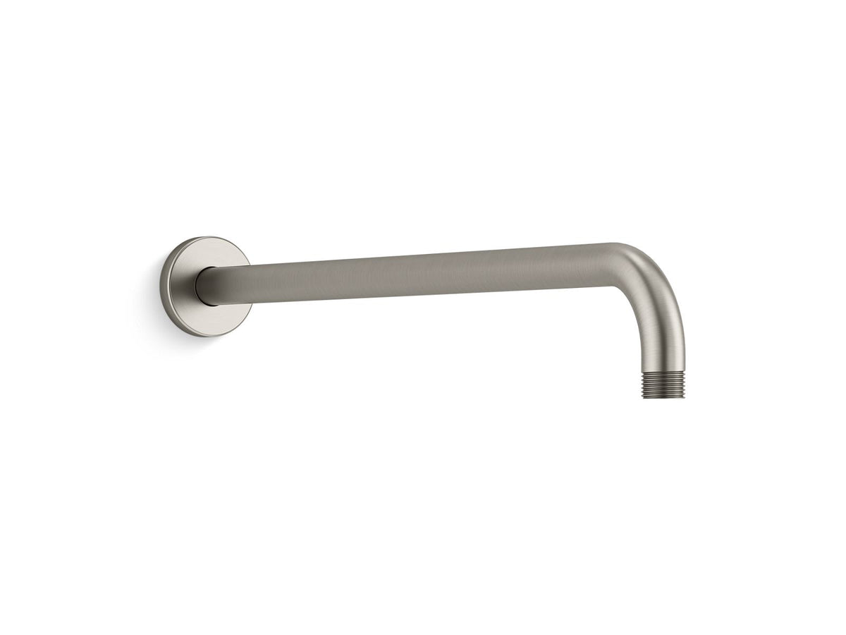 KOHLER K-26307-BN Statement 19" Wall-Mount Single-Function Rainhead Arm And Flange - Vibrant Brushed Nickel