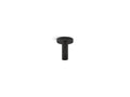 KOHLER K-26319-BL Statement 3" Ceiling-Mount Single-Function Rainhead Arm And Flange - Matte Black