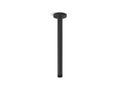 KOHLER K-26321-BL Statement 12" Ceiling-Mount Single-Function Rainhead Arm And Flange - Matte Black