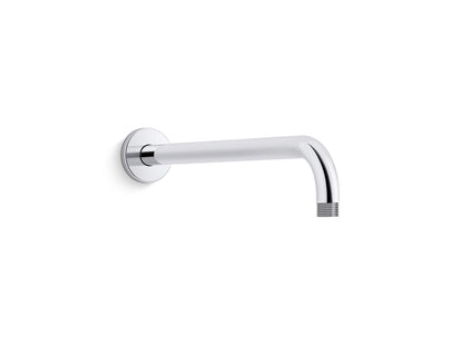 KOHLER K-26322-BL Statement 15-1/2" wall-mount single-function rainhead arm and flange - Matte Black