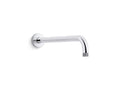 KOHLER K-26322-CP Statement 15-1/2" Wall-Mount Single-Function Rainhead Arm And Flange - Polished Chrome