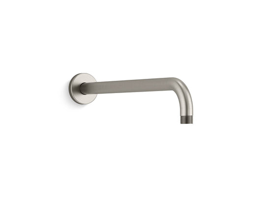 KOHLER K-26322-BN Statement 15-1/2" Wall-Mount Single-Function Rainhead Arm And Flange In Vibrant Brushed Nickel