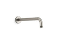 KOHLER K-26322-BN Statement 15-1/2" Wall-Mount Single-Function Rainhead Arm And Flange - Vibrant Brushed Nickel