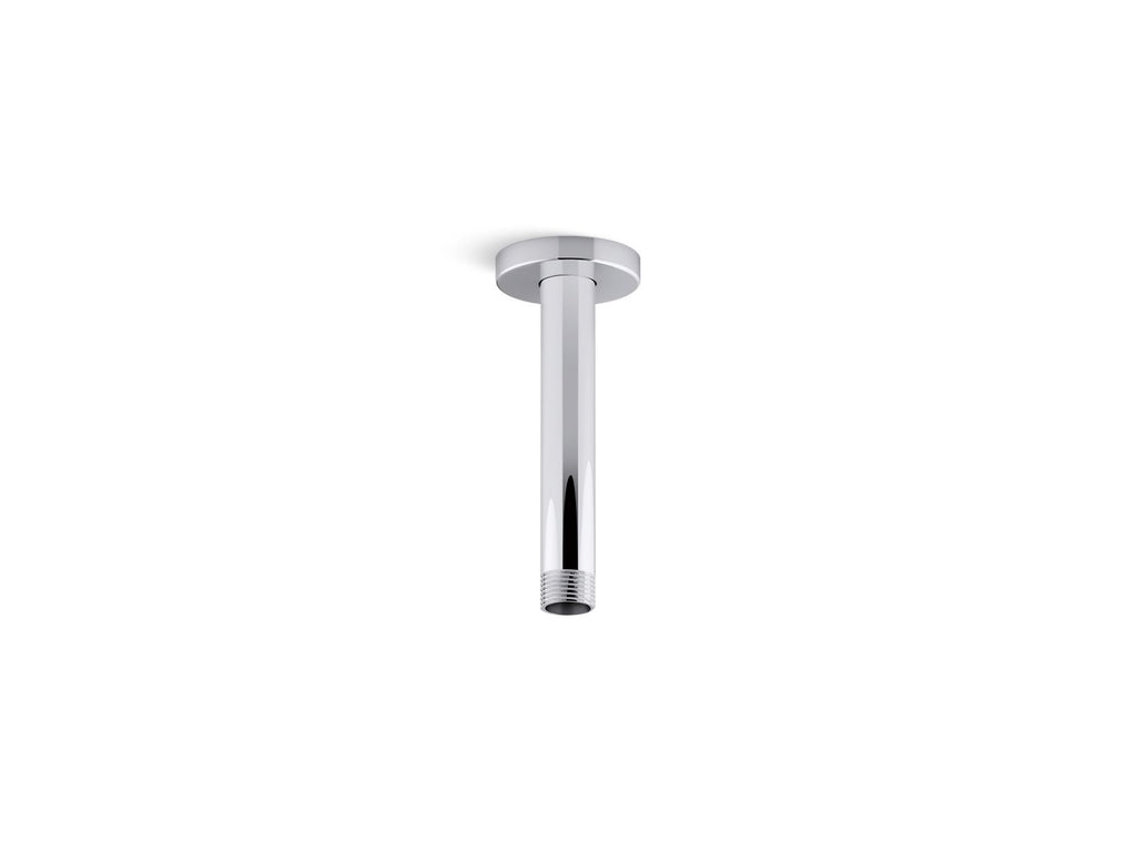 KOHLER K-26320-BV Statement 6" Ceiling-Mount Single-Function Rainhead Arm And Flange - Vibrant Brushed Bronze