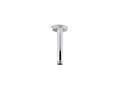 KOHLER K-26320-CP Statement 6" Ceiling-Mount Single-Function Rainhead Arm And Flange - Polished Chrome