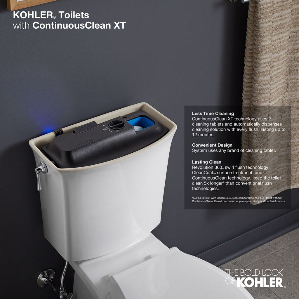 KOHLER K-20204-0 Betello Continuousclean Xt Toilet Tank, 1.28 Gpf - White