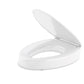 KOHLER K-25875-0 Hyten Elevated Quiet-Close Elongated Toilet Seat In White